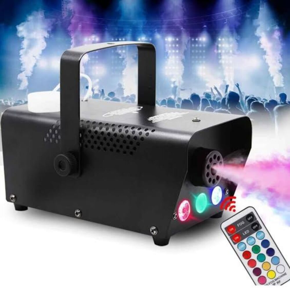 Fog Machine with Lights, Wireless Remote Control, Smoke Machine with 7 Colors Li
